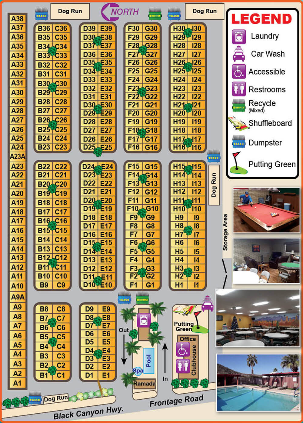 Park Map Phoenix Metro RV Park